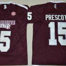 Men's Mississippi State Bulldogs Dak Prescott #15 Brown Colleges Stitched Jersey
