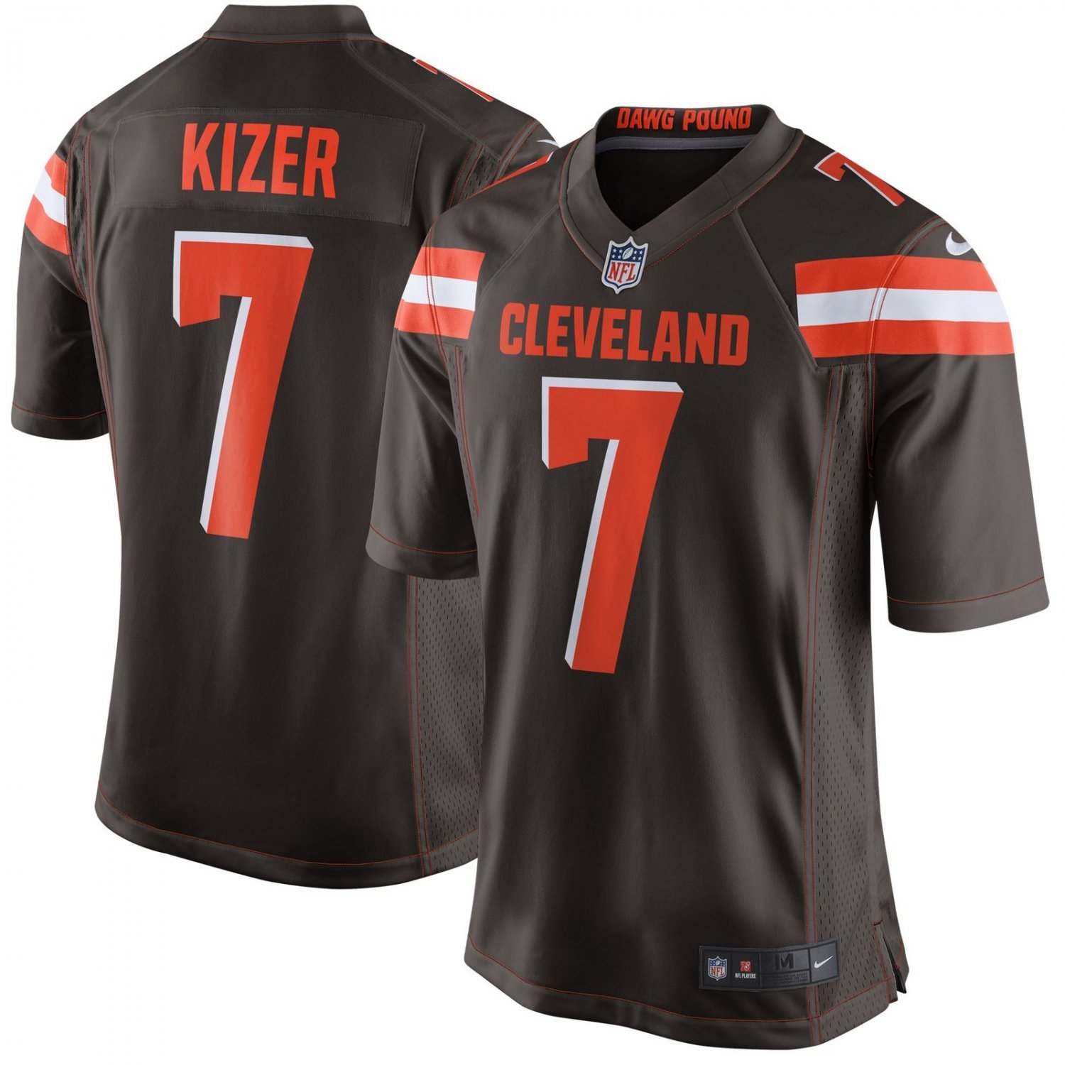 Men's Cleveland Browns #7 DeShone Kizer Brown Stitched Jersey