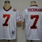Men's Washington Redskins #7 Theismann Throwback White Stitched Jersey