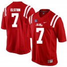 NCAA Ole Miss Rebels #7 Trae Elston college Red Stitched Jersey