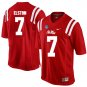 NCAA Ole Miss Rebels #7 Trae Elston college Red Stitched Jersey