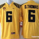 Men Oregon Ducks 6 De'Anthony Thomas Yellow College Stitched Jersey