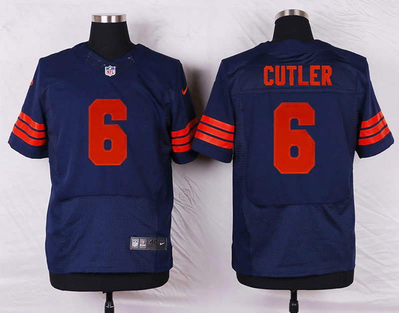 Mens bears #6 Jay Cutler elite dark blue Stitched Jersey