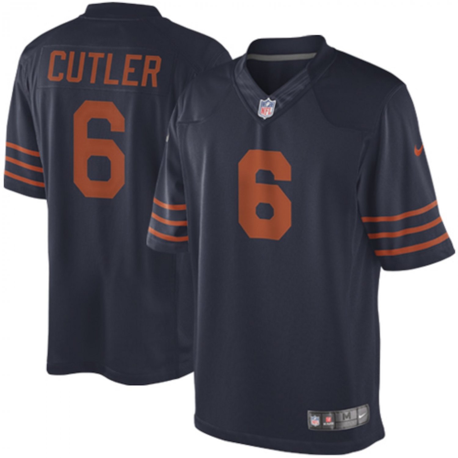 Men's Chicago Bears #6 Jay Cutler Blue Limiteds Stitched Jersey
