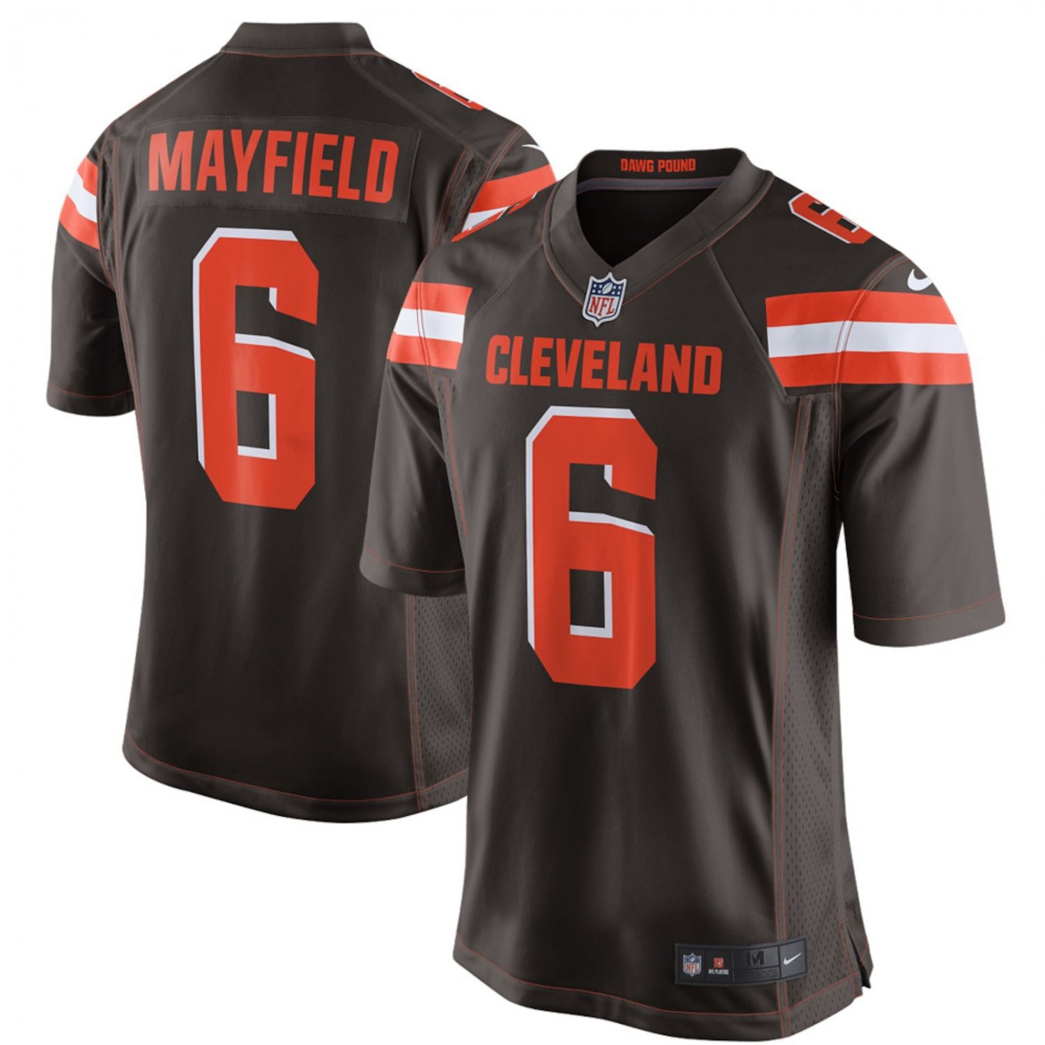 Men's Cleveland Browns #6 Baker Mayfield Brown Stitched Jersey