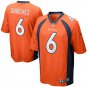 Men's Denver Broncos #6 Mark Sanchez Orange Game Stitched Jersey