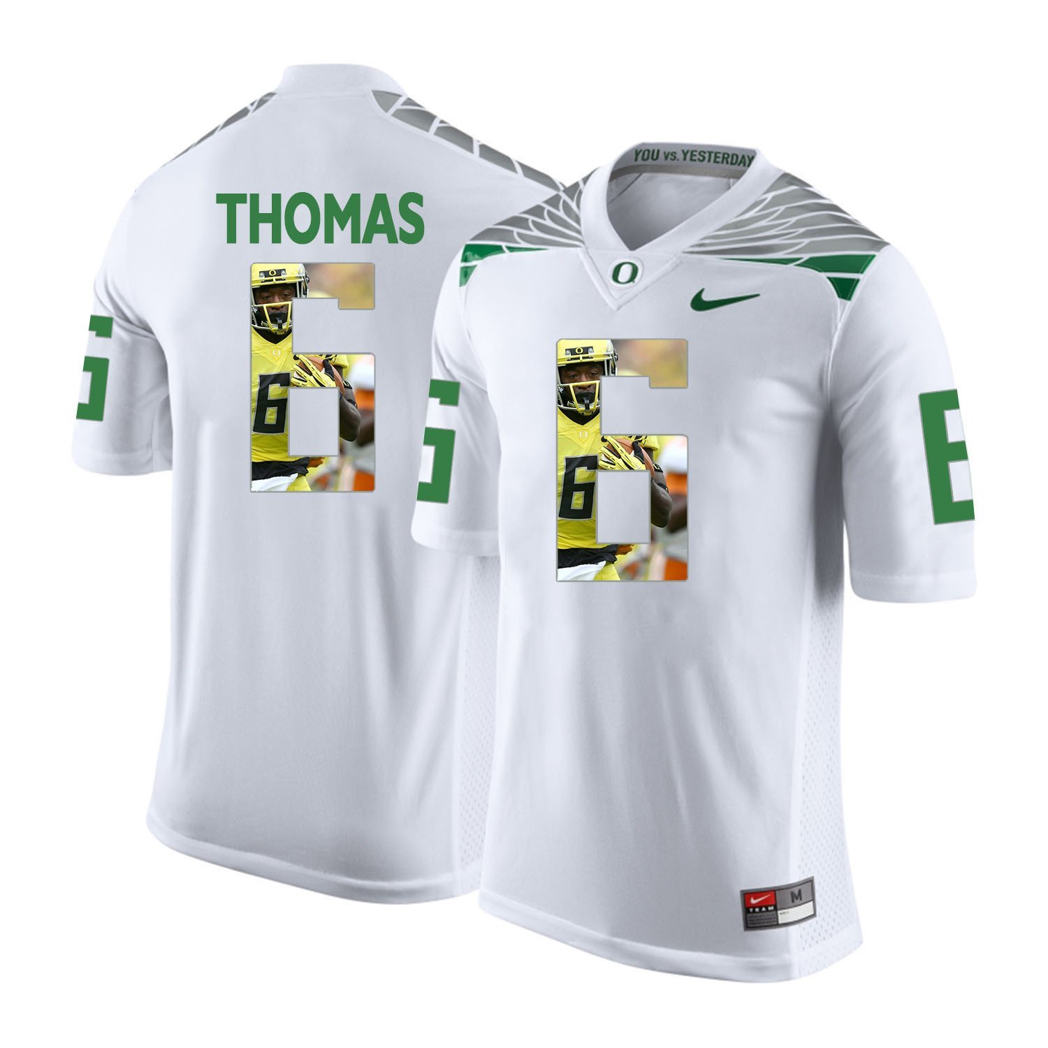 NCAA De'Anthony Thomas #6 college White Stitched Jersey
