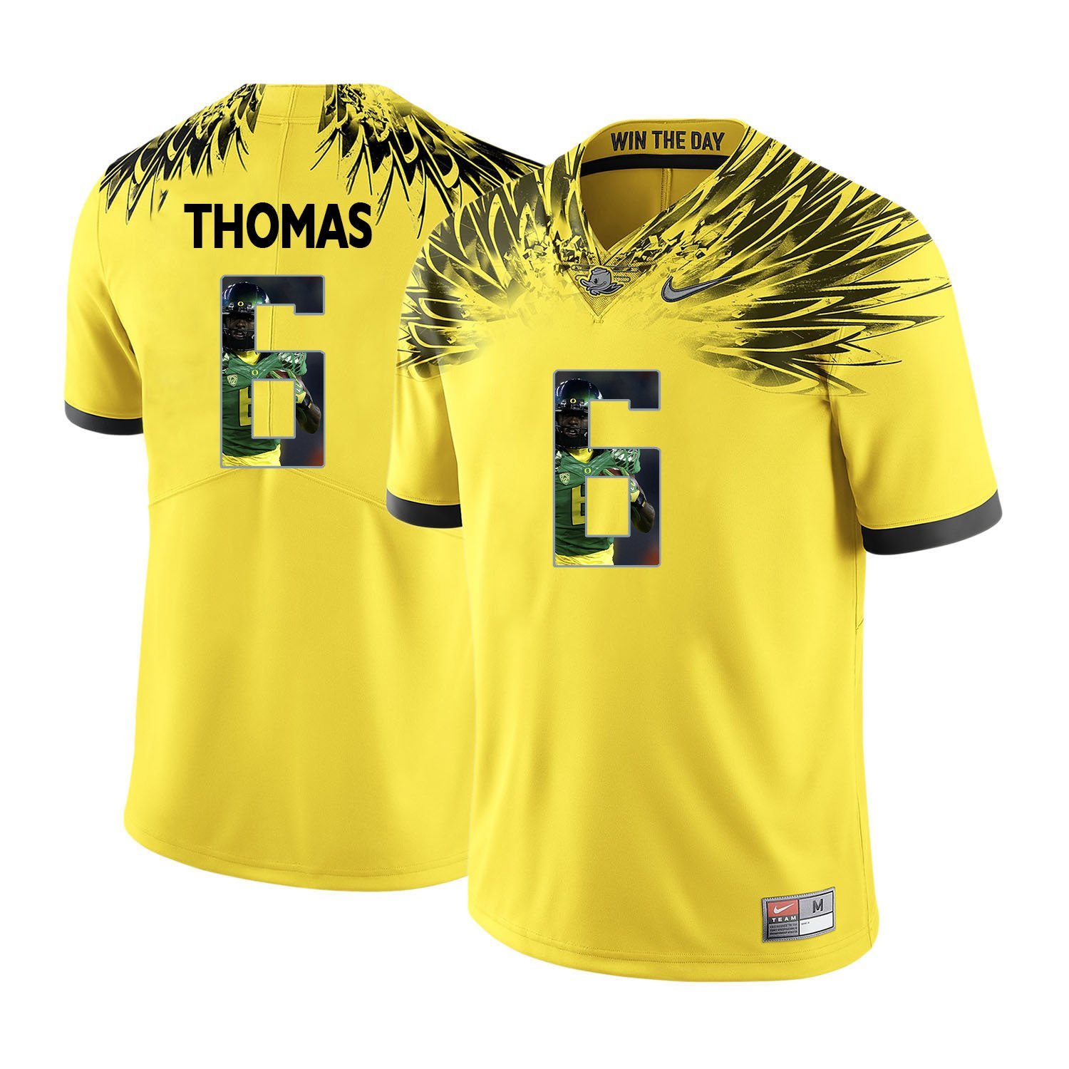 NCAA De'Anthony Thomas #6 college Yellow Stitched Jersey