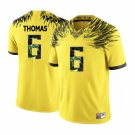 NCAA De'Anthony Thomas #6 college Yellow Stitched Jersey
