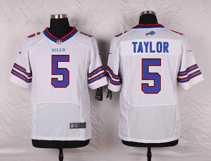 Buffalo Bills #5 Tyrod Taylor elite white Stitched Jersey
