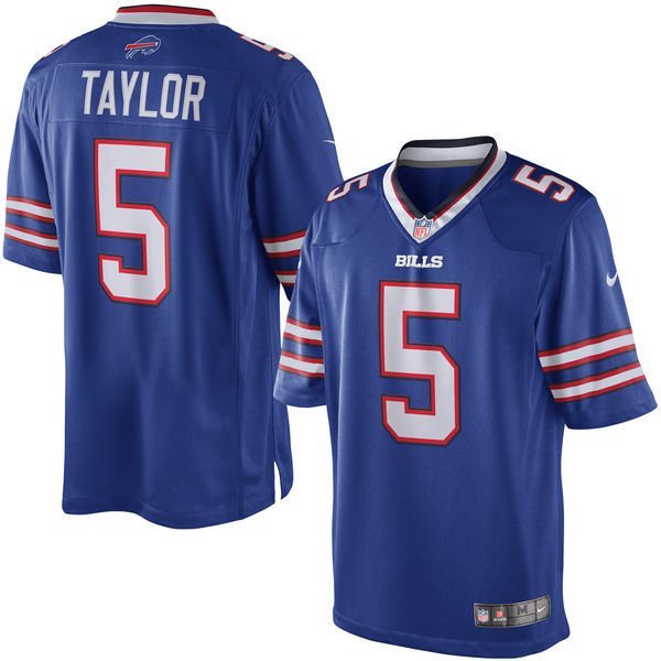 buffalo bills bills #5 sports short sleeve Stitched Jersey