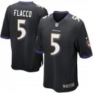 Men's Baltimore Ravens #5 Joe Flacco Black Stitched Jersey