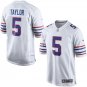 Men's Buffalo Bills #5 Tyrod Taylor White 2018 Stitched Jersey