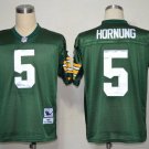 Men's Green Bay Packers #5 Hornung Throwback Green Stitched Jersey