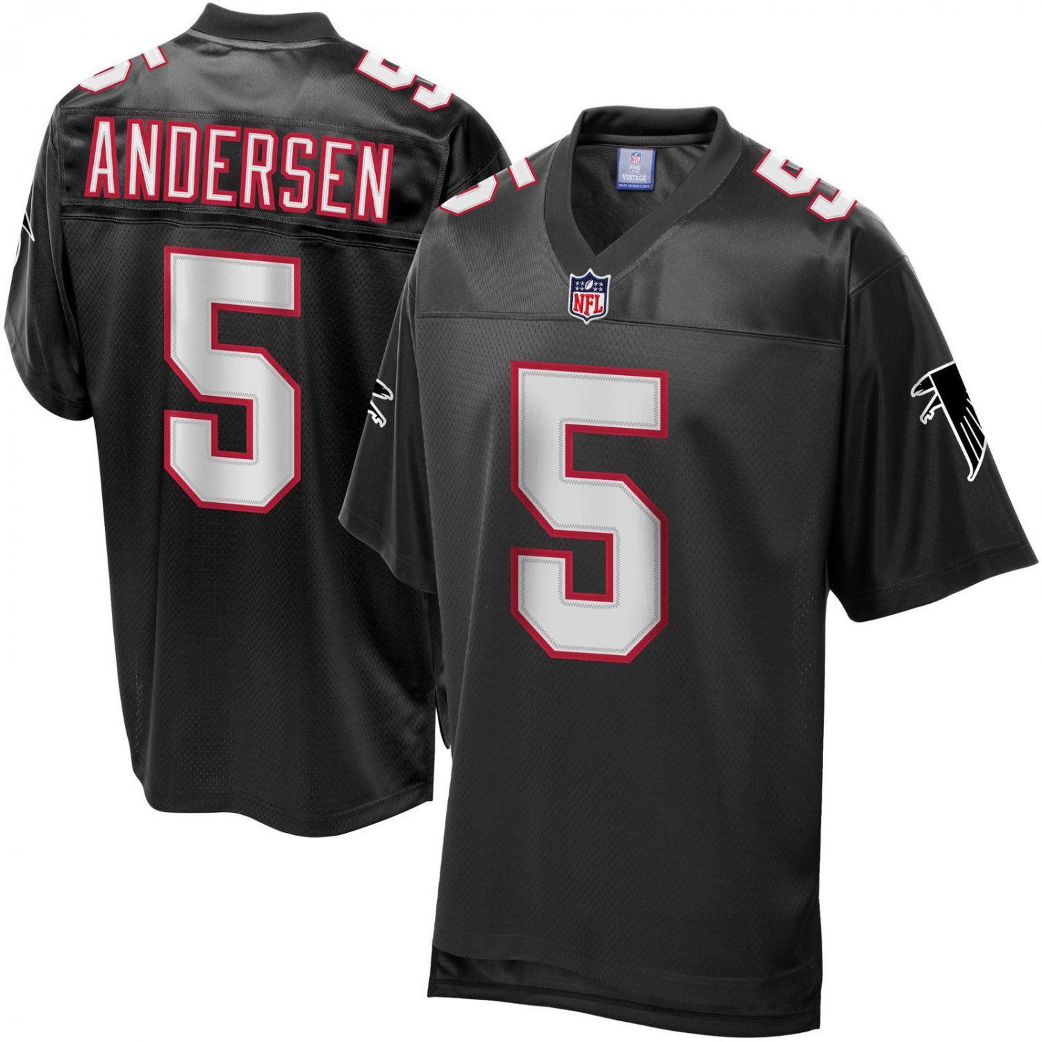 Men's Pro Line Atlanta Falcons 5 Morten Andersen Stitched Jersey