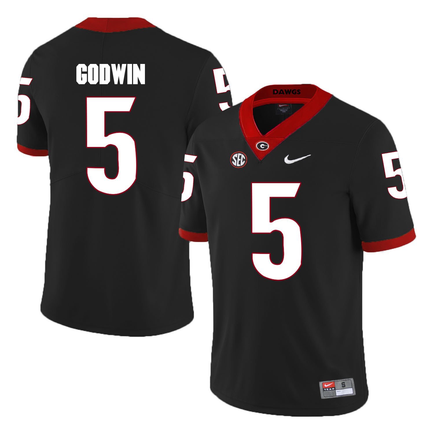 NCAA Ole Miss Rebels #5 Terry Godwin college Black Stitched Jersey