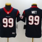 Youth kids Houston Texans #99 JJ Watt blue Stitched Jersey