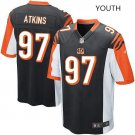 Youth Cincinnati Bengals #97 Geno Atkins black Stitched Jersey