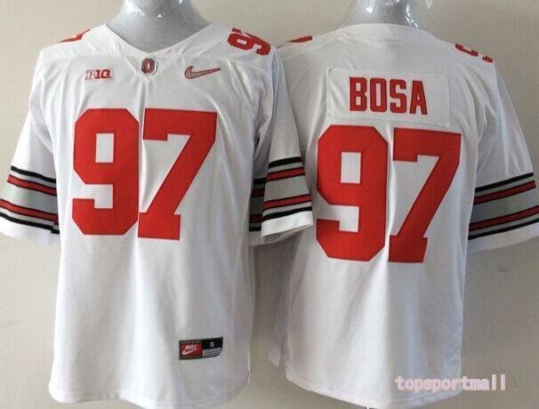 Youth Ohio State Buckeyes 97 Joey Bosa White College Stitched Jersey