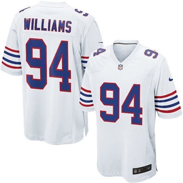 Youth Buffalo Bills #94 Mario Williams White Alternate Game Stitched Jersey