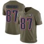 Youth Patriots #87 Rob Gronkowski Super Bowl LII Green Stitched Jersey