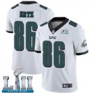 Eagles #86 Zach Ertz White Super Bowl LII Game Stitched Jersey