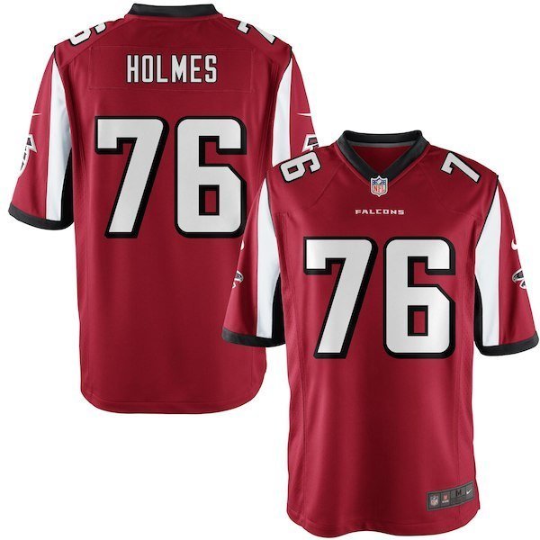 Youth Atlanta Falcons #76 Lamar Holmes Red Limited Stitched Jersey