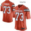 Youth Cleverland Browns #73 Joe Thomas Orange Stitched Jersey