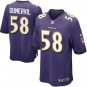 Youth Baltimore Ravens #58 Elvis Dumervil Purple Game Stitched Jersey