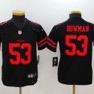 Youth kids 49ers #53 Navorro Bowman black Stitched Jersey