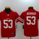 Youth 49ers #53 Navorro Bowman Red Stitched Jersey