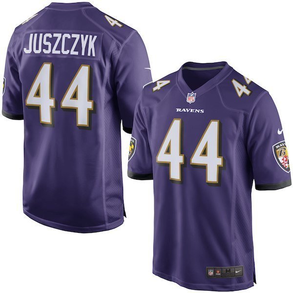 Youth Baltimore Ravens #44 Kyle Juszczyk Purple Game Stitched Jersey