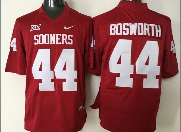 Youth Oklahoma Sooners 44 Brian Bosworth Red College Stitched Jersey