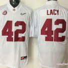 Youth Alabama Crimson Tide 42 Eddie Lacy White College Stitched Jersey
