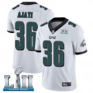 Youth Eagles #36 Jay Ajayi White Super Bowl LII Stitched Jersey