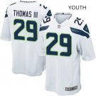 Youth kids Seattle Seahawks #29 Earl Thomas white Stitched Jersey