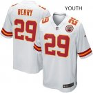 YOUTH KC Chiefs #29 Eric Berry White Stitched Jersey
