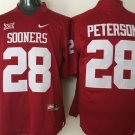 Youth Oklahoma Sooners 28 Adrian Peterson Red College Stitched Jersey