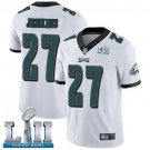 Youth Eagles #27 Malcolm Jenkins Super Bowl LII White Stitched Jersey