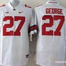 Youth Ohio State Buckeyes 27 Eddie George White College Stitched Jersey