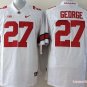 Youth Ohio State Buckeyes 27 Eddie George White College Stitched Jersey