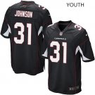 Youth Arizona Cardinals #31 David Johnson black Stitched Jersey