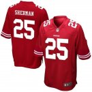 Youth San Francisco 49ers #25 Richard Sherman Red Stitched Jersey
