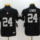 Youth kids Raiders #24 Marshawn Lynch black Stitched Jersey