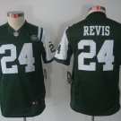 Youth kids Jets #24 Darrelle Revis green Stitched Jersey