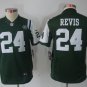 Youth kids Jets #24 Darrelle Revis green Stitched Jersey