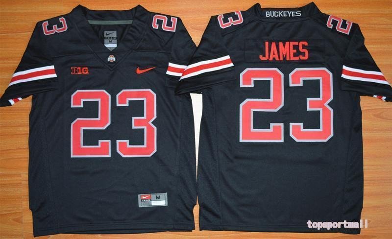 Youth Ohio State Buckeyes 23 Lebron James Black College Stitched Jersey
