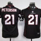 Youth Cardinals #21 Patrick Peterson Black kids Stitched Jersey