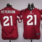 Youth kids Cardinals #21 Patrick Peterson Red Stitched Stitched Jersey