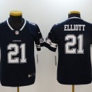 Youth Cowboys #21 Ezekiel Elliott navy Stitched Jersey